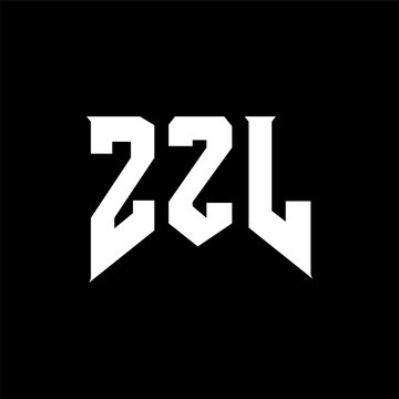 ZZL letter logo design for technology company. ZZL logo design black and white color combination. ZZL logo, ZZL vector, ZZL design, ZZL icon, ZZL alphabet. ZZL typography logo design.