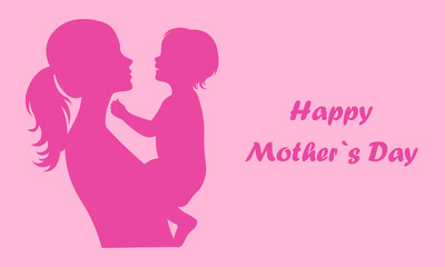 Mother and child. Happy mothers day