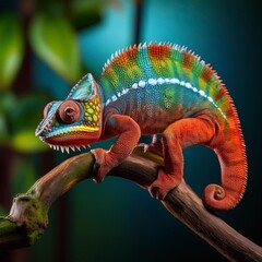 Obraz premium chameleon on a branch