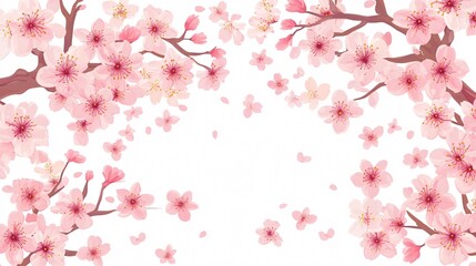 Fototapeta premium Beautiful Spring Season Design showcasing Wide Angle Centered Composition