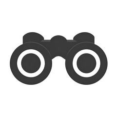 A simple illustration of a pair of binoculars