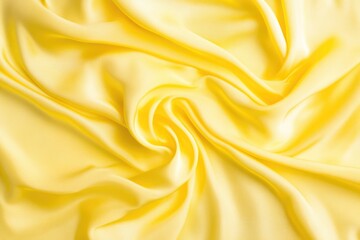 Fototapeta premium Elegant Yellow Silk Fabric. Luxurious Satin Texture for Fashion and Home DÃ©cor