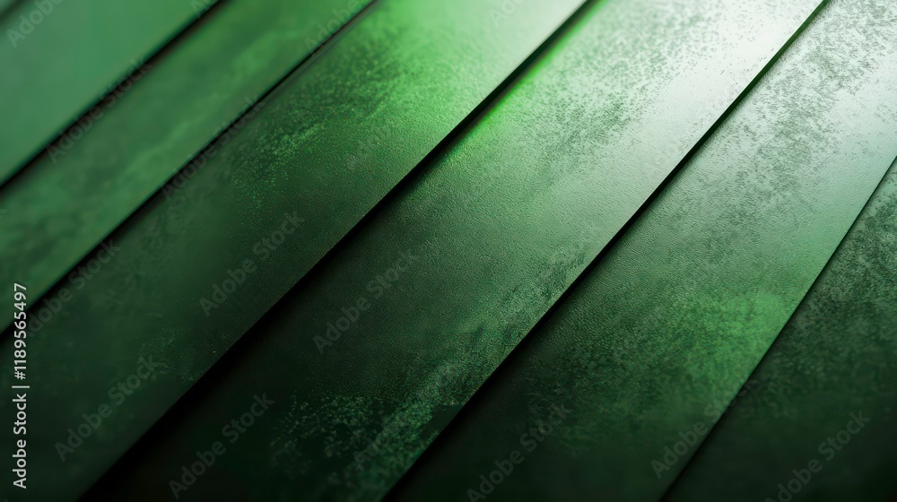 Poster abstract green textured diagonal lines background.