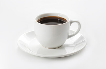 Obraz premium cup of coffee on white