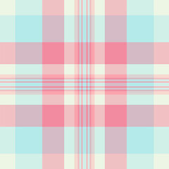 Serene vector seamless background, business check fabric textile. Strong plaid pattern tartan texture in light and red colors.