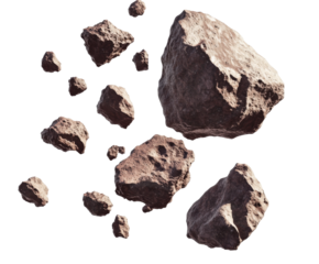 Stunning Meteor Showers: A Cosmic Display of Space Rocks , isolated on white background PNG