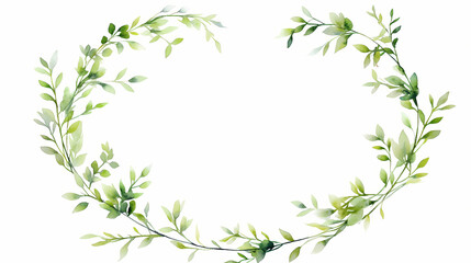 collection watercolor greenery branch leaves