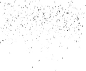 Obraz premium Silver Metallic Confetti in the air photo overlays, confetti photo effect