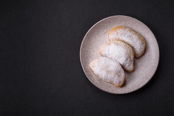 Sweet dumplings with fruits and berries
