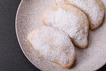Sweet dumplings with fruits and berries