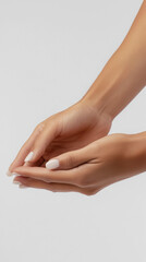 Luxurious hand care with manicured nails and relaxing massage for spa and wellness