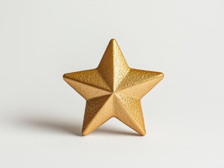 Obraz premium gold star on a white background