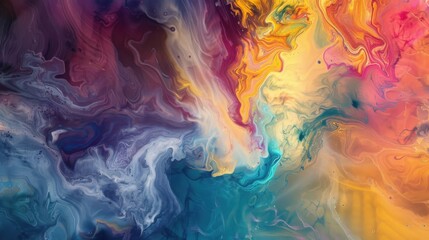 a vibrant abstract dreamscape brimming with surreal colors and ethereal energy, white space in the center of the page for text, bold and dynamic hues against a swirling cosmic backdrop