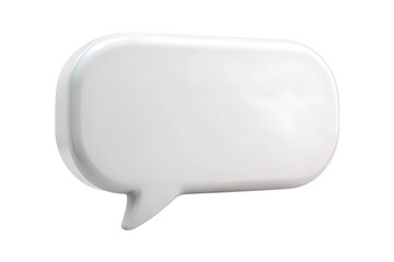 3D speech bubble icon design for communication and messaging