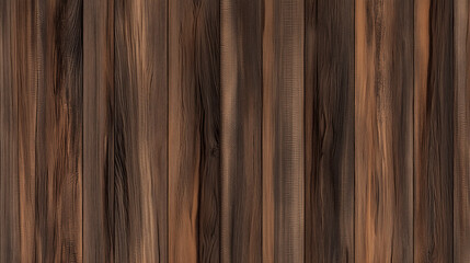 Naklejka premium Coarse Deep Brown Wood Texture with Exposed Grain, Splintered Edges, and Rich Chocolate Hues Evoking Strength and Rustic Beauty of Weathered Timber