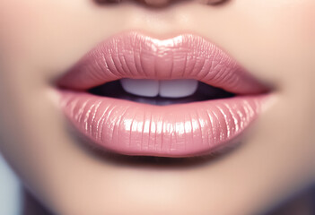 Fototapeta premium close up lips