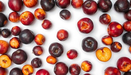 Plums: A Vibrant Scatter of Red and Purple Hues