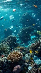 Underwater Paradise Choked by Plastic Pollution A Stark Reminder of Our Environmental Impact