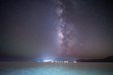 Bahia De Los Angeles, Baja California, Nightscape, Milky Way Over Sea of Cortez