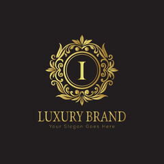 Luxury Ornate Letter Logo with Floral Frame
