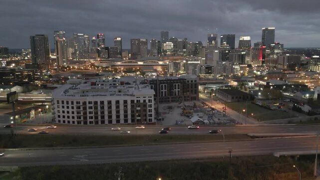 Nashville City just before dawn