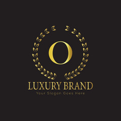 Luxury Ornate Letter Logo with Floral Frame
