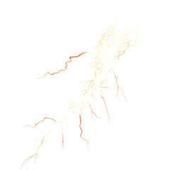 Png Bright and Dynamic Lightning Strike in Thunderstorm