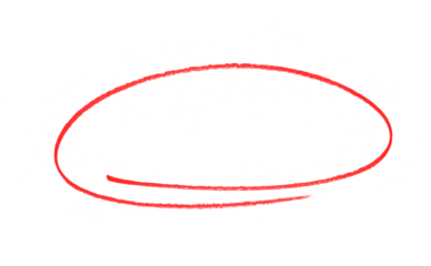 Highlight hand drawing different circles isolated on the background, Handwritten red circle. For marking text, numbers, marker pen, pencil, logo, hand-drawn doodle grunge circle highlights