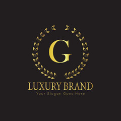Luxury Ornate Letter Logo with Floral Frame
