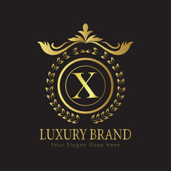 Luxury Ornate Letter Logo with Floral Frame
