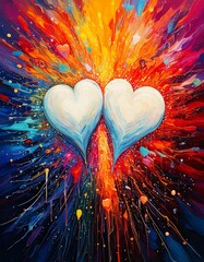 Two hearts coming together as one