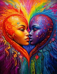 Two hearts coming together as one