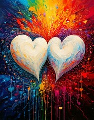 Two hearts coming together as one