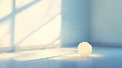 A frosted glass bulb diffusing a gentle, even light in a minimalist composition