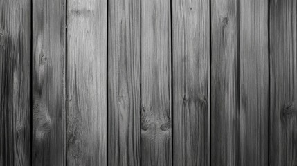 Naklejka premium Monochrome vertical wooden planks background texture.