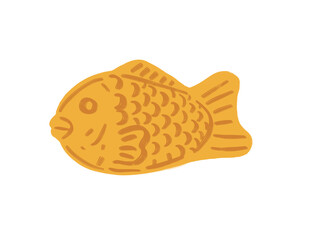 Taiyaki fish illustration, food, snacks, transparent background