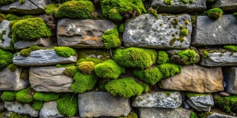 Aged Moss Stone Wall Texture – Rustic, Weathered Surface for Vintage and Industrial Poster,Header and Digital Design Projects