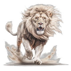 Obraz premium lion isolated on white