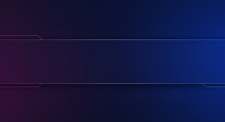 Abstract Deep Blue and Purple Gradient Background with Subtle Tech Lines Modern Design Minimalist
