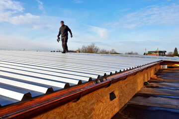 kupfer blech flachdach