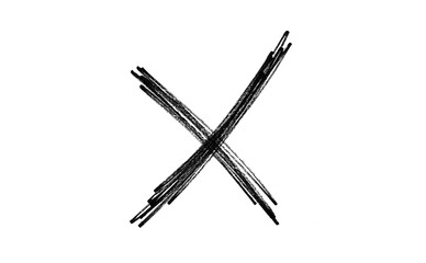 Red cross sign on transparent background, Black cross marker png. Black cross marker isolated on white background. hand-drawn black cross marker.