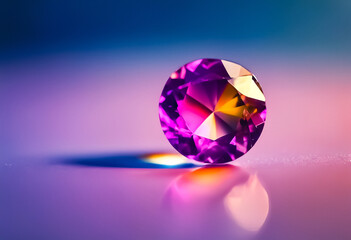 gemstone against gradient simple blurry background ideal to add text