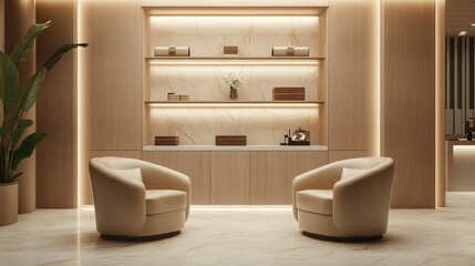 Serene Minimalist Living Room Interior Design