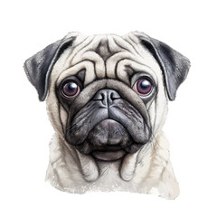 pug dog portrait