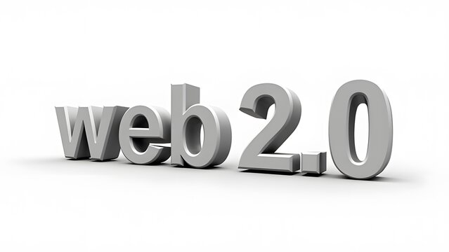 web 2.0 word tags, white background