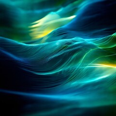 abstract background with blue waves. 3d illustration.