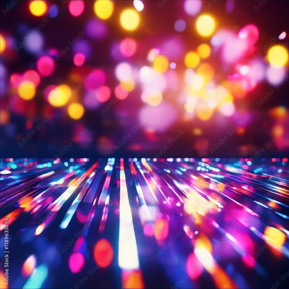 Poster abstract colorful bokeh background