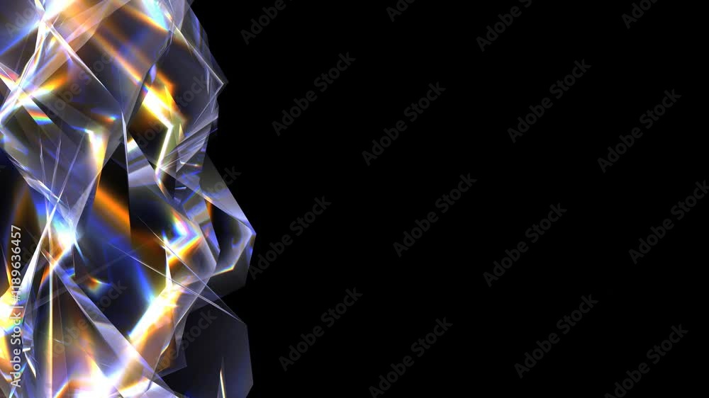Poster background animation with glowing lights and copy space for text concept