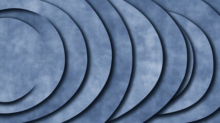 Abstract Blue Concentric Circles Background Texture