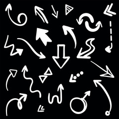 Pack of vector arrows design